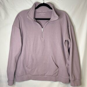 Marc New York Mauve Lavender Zip Up Sweater